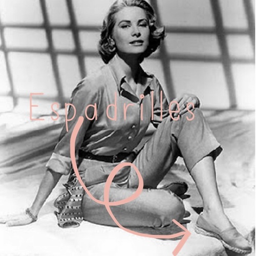 espadrilles grace kelly