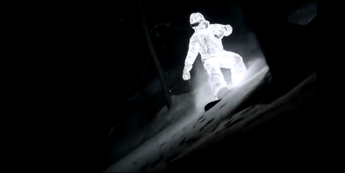 Snowboard de nuit, magique !