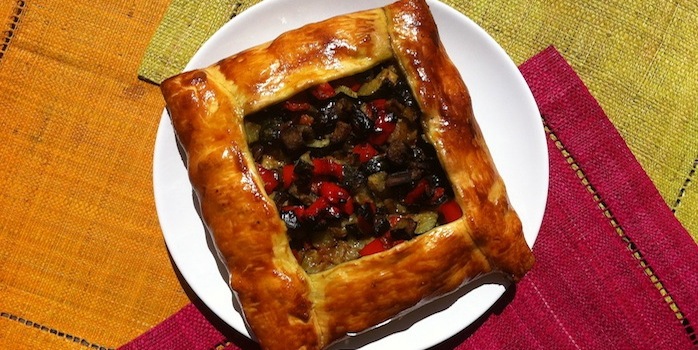 Tarte aux légumes rôtis